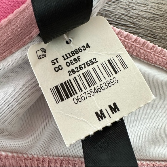 NWT Pink Victorias Secret Medium Pink Ribbed Push Up Bikini Swim Top Underwire M - Picture 6 of 7